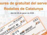 A partir del 26 de gener, targetes de Rodalies gratuïtes per compensar les incidències