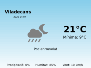 El temps a Viladecans avui, 7 de Abril de 2026
