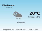 Predicció meteorològica: Viladecans, 24 de Abril de 2026