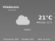 El temps avui 8 de Maig de 2026 a Viladecans segons l’AEMET