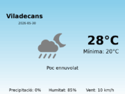 AEMET: El temps per a Viladecans – 30 de Maig de 2026