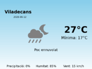 Predicció meteorològica: Viladecans, 12 de Juny de 2026
